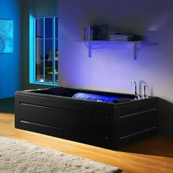 Baignoire balneo NIAGARA DUO BLACK 2 places ARCHIPEL -180x126