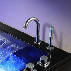 Baignoire balneo NIAGARA DUO BLACK 2 places ARCHIPEL -180x126