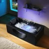 Baignoire balneo RIVIERA BLACK 1 place ARCHIPEL 180x90