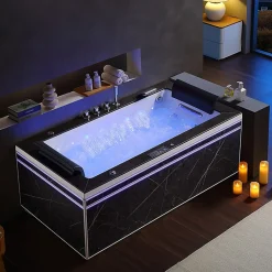 Baignoire balneo Thérapeutique ALTESS BLACK 170 2 places ARCHIPEL - 170x86