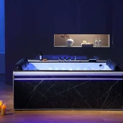 Baignoire balneo Thérapeutique ALTESS DUO BLACK 2 à 4 places ARCHIPEL - 190x140