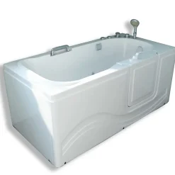 Baignoire balnéo avec porte à droite 153 x 76 cm Pansy