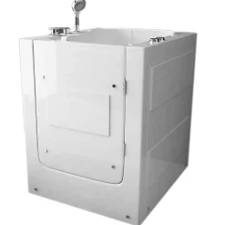 Baignoire Balnèo avec porte pour seniors 93 x 83 x h100 cm Lavander