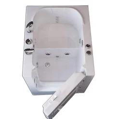 Baignoire Balnèo avec porte pour seniors 93 x 83 x h100 cm Lavander