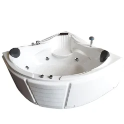 Baignoire Balnèo blanc 150 X 150 cm pour 2 personnes 6 jets Anemone