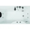 Baignoire balnéo blanche - 1 place - 140L - 150 x 75 x 54,5 cm - Angle droit - GAVINO