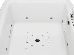Baignoire balnéo blanche - 2 places - 390 L - 180 x 120 x 60 cm - VOLUTA