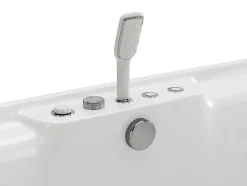 Baignoire balnéo blanche - 2 places - 390 L - 180 x 120 x 60 cm - VOLUTA