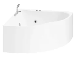 Baignoire balnéo d'angle AGYNESS - 263L - 135x135x57 cm