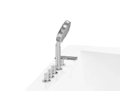 Baignoire balnéo d'angle AGYNESS - 263L - 135x135x57 cm