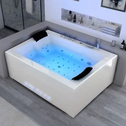 Baignoire balnéo Elle&Lui 40 jets Whirlpool