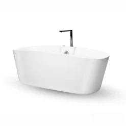 Baignoire balnéo îlot Tao Bulle 170x80 cm, blanc, By Spalina
