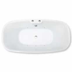 Baignoire balnéo îlot Tao Bulle 170x80 cm, blanc, By Spalina