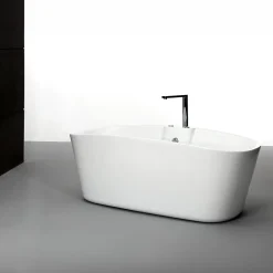 Baignoire balnéo îlot Tao Bulle 170x80 cm, blanc, By Spalina