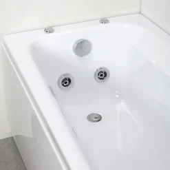 Baignoire Balnéo Rectangulaire En Acrylique Blanc Ester