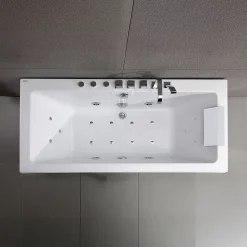 Baignoire Balnéo Sikinos White Jets, 170x80cm, by Spalina