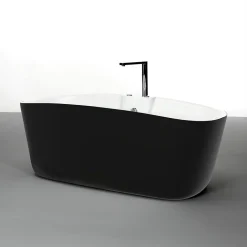 Baignoire Balnéo Tao black Bulle 170x80x65cm, by SPALINA