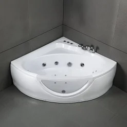 Baignoire Balnéo Tasmanie White Jets, 135x135cm, by Spalina