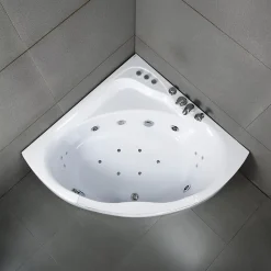 Baignoire Balnéo Tasmanie White Jets, 135x135cm, by Spalina