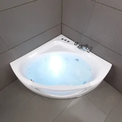 Baignoire Balnéo Tasmanie White Jets, 135x135cm, by Spalina