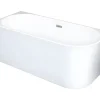 Baignoire d'angle - 201 L - 150 x 75 x 59 cm - Blanche - Acrylique - Angle gauche - PONTICOLA