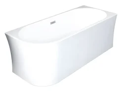 Baignoire d'angle - 201 L - 150 x 75 x 59 cm - Blanche - Acrylique - Angle droit - PONTICOLA