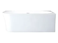 Baignoire d'angle - 201 L - 150 x 75 x 59 cm - Blanche - Acrylique - Angle droit - PONTICOLA