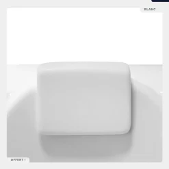 Baignoire d'angle - avec tablier noir Mat et repose tête offert - AVITA - 180 x 80 cm - Droite