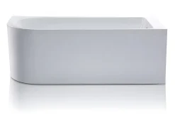Baignoire d'angle - 240L - 170 x 75 x 58 cm - Blanche - Angle droit - ANIKA
