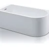 Baignoire d'angle - 240L - 170 x 75 x 58 cm - Blanche - Angle gauche - ANIKA
