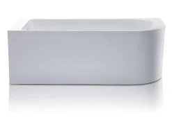 Baignoire d'angle - 240L - 170 x 75 x 58 cm - Blanche - Angle gauche - ANIKA