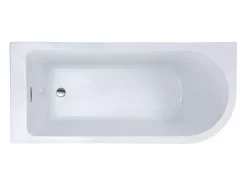 Baignoire d'angle - 240L - 170 x 75 x 58 cm - Blanche - Angle gauche - ANIKA