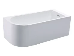Baignoire d'angle - 201L - 150 x 75 x 58 cm - Blanche - Angle droit - ANIKA