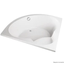 Baignoire d'angle 150 x 150 cm Maylis sans tablier Valentin