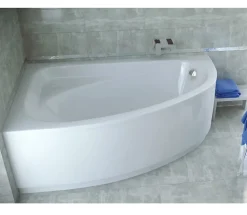 Baignoire d'angle CORNEA 140x80 cm gauche avec tablier