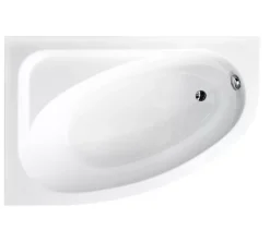 Baignoire d'angle CORNEA 140x80 cm gauche avec tablier