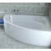 Baignoire d'angle CORNEA 140x80 cm droite avec tablier