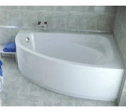 Baignoire d'angle CORNEA 140x80 cm droite avec tablier