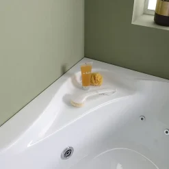 Baignoire D'angle Droite Ambra Avec Hydromassage