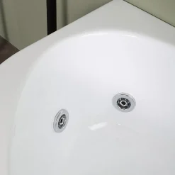 Baignoire D'angle Gauche Avec Hydromassage Ambra Intégré