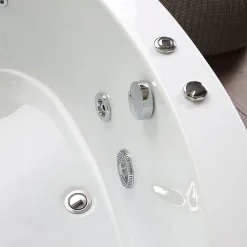 Baignoire D'angle Gauche Avec Hydromassage Ambra Intégré
