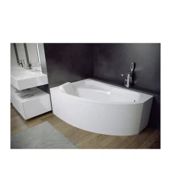 Baignoire d'angle gauche RIMA avec tablier - 160cm
