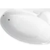Baignoire d'angle NOVA Droite avec tablier - 155 CM