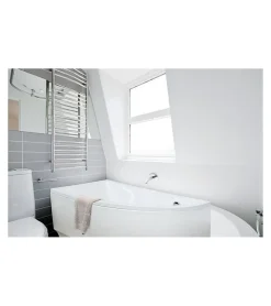 Baignoire d'angle ORIEGA 150 cm gauche avec tablier