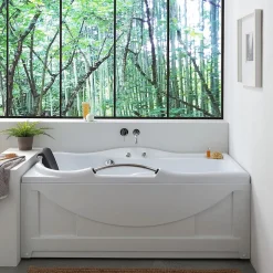 Baignoire Diletta Gauche Acrylique Blanc L 170Cm, H 65Cm, P 78Cm