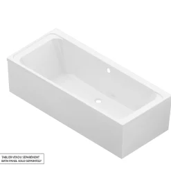 Baignoire double en acrylique blanc L.180 x l.80 cm GoodHome Cavally