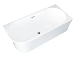 Baignoire douche blanche avec pare baignoire pivotant - 201 L - Angle droit - PONTICOLA