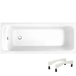 Baignoire droite 160 X 70 VILLEROY ET BOCH Architectura acrylique avec pieds
