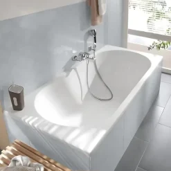 Baignoire droite 160 X 70 VILLEROY ET BOCH O Novo Solo acrylique