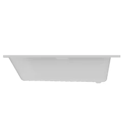 Baignoire droite avec poignées d'appui 170x75 cm Cavally blanc